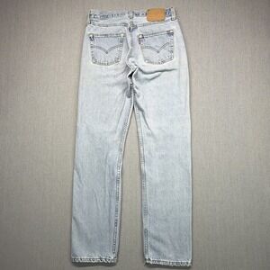 VTG Levi's 501 Jeans 30x32 (Fits 30x28) Button Fly Blue Straight Made In USA 90s